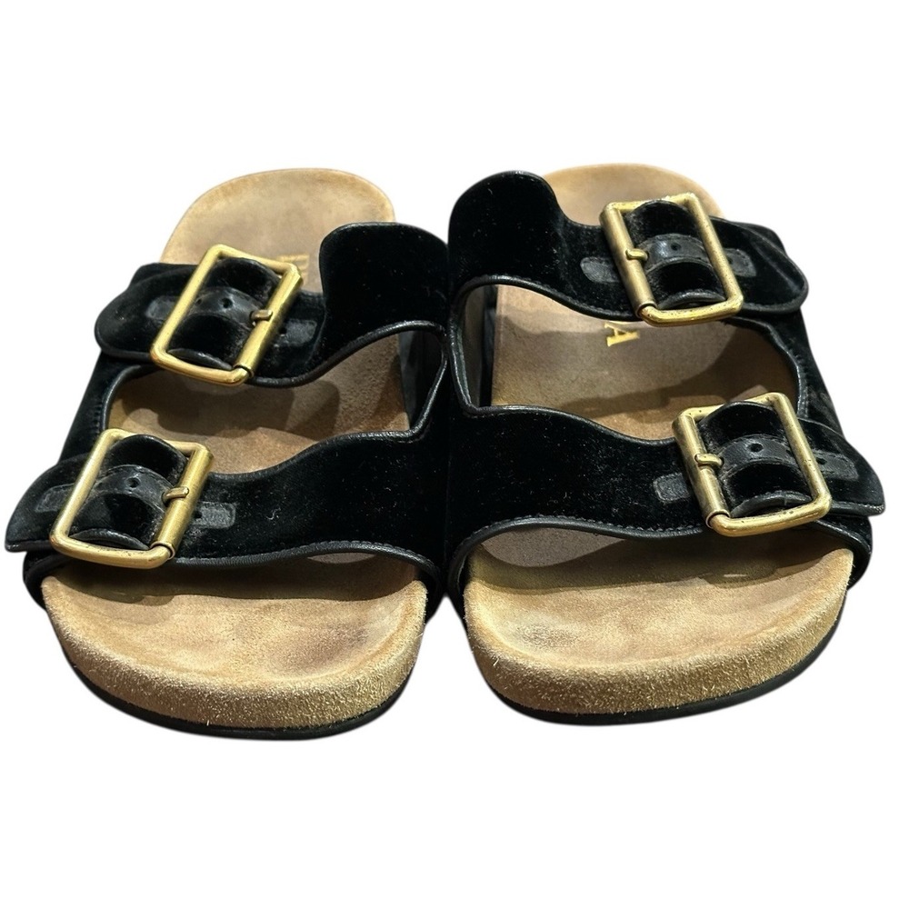 Prada Black Velvet Slip-On Women's Sandals Size 36 US 6 - Picture 4 of 6